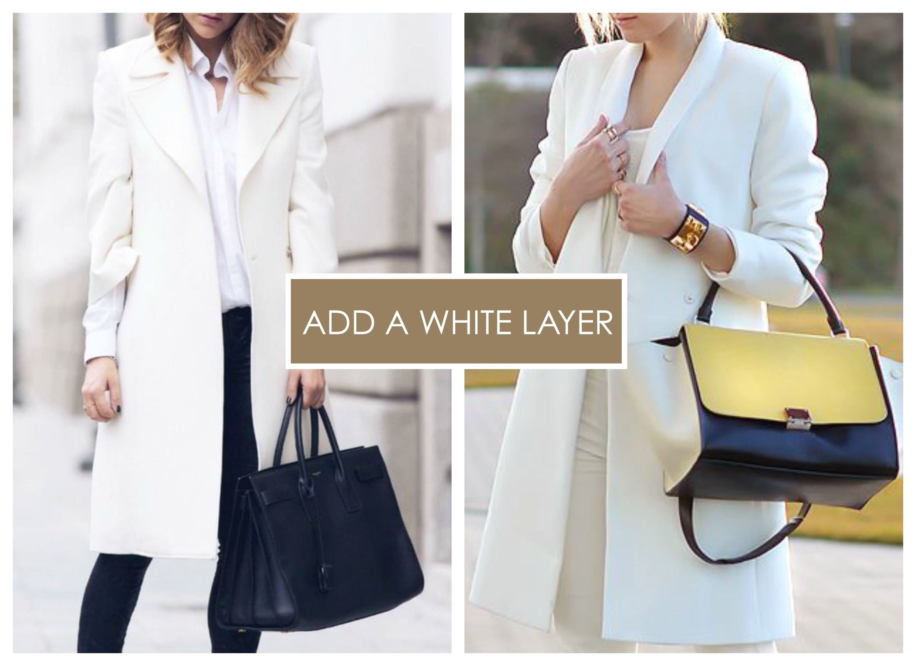 How to Wear White - Add a White Layer