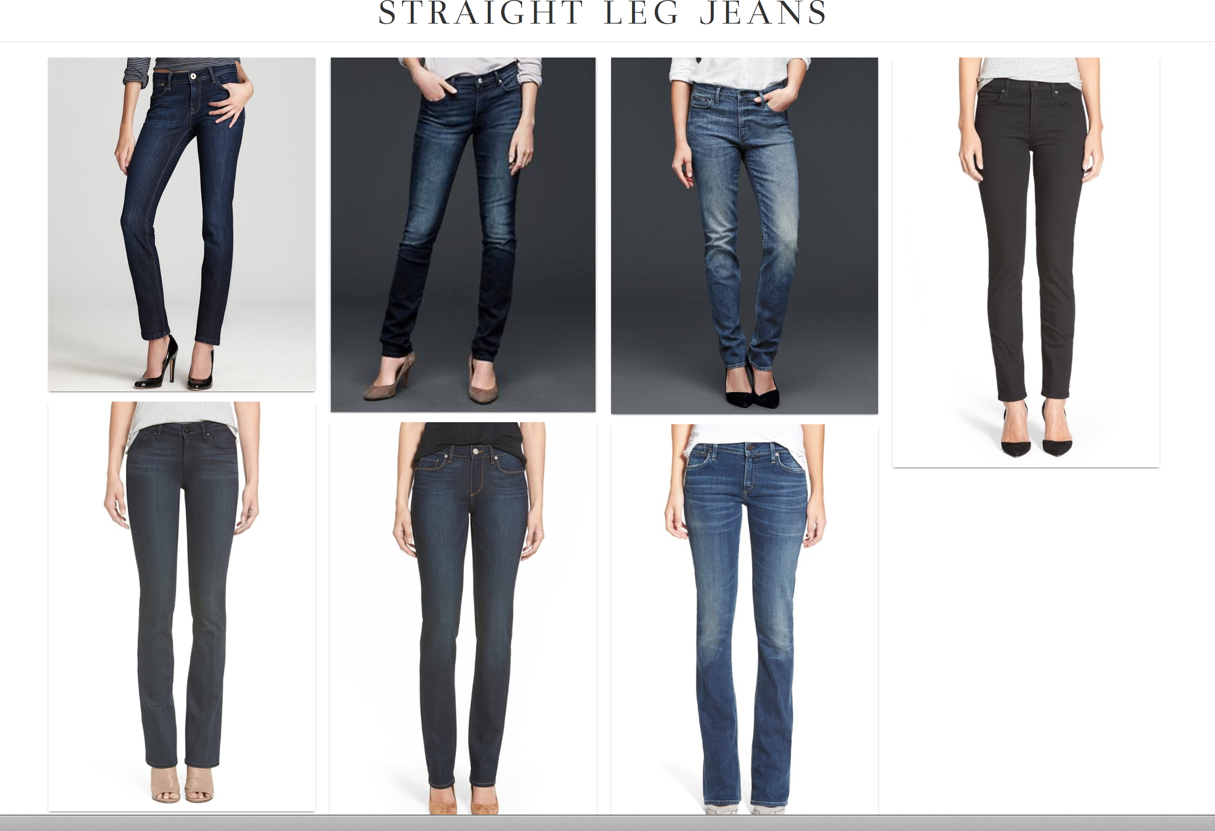 Jean Essentials - Straight Leg Options
