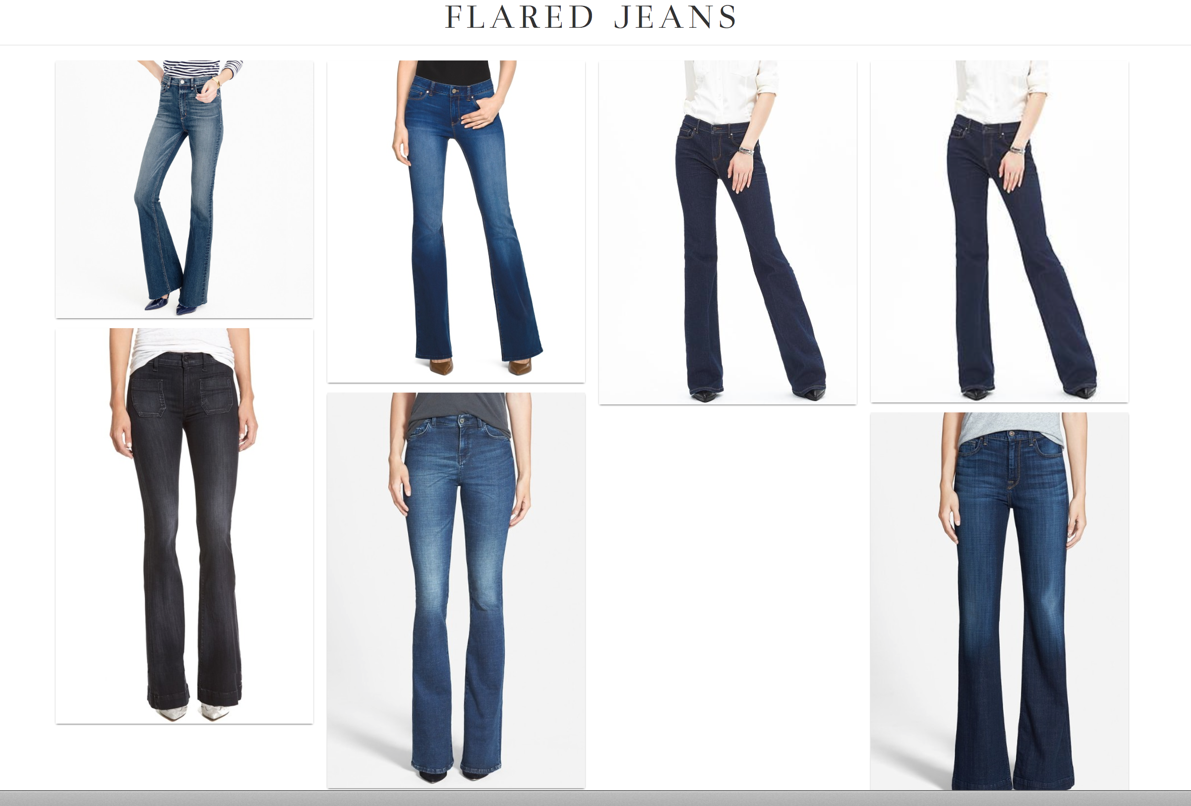 Conway Image Consulting - Flared Jean Options