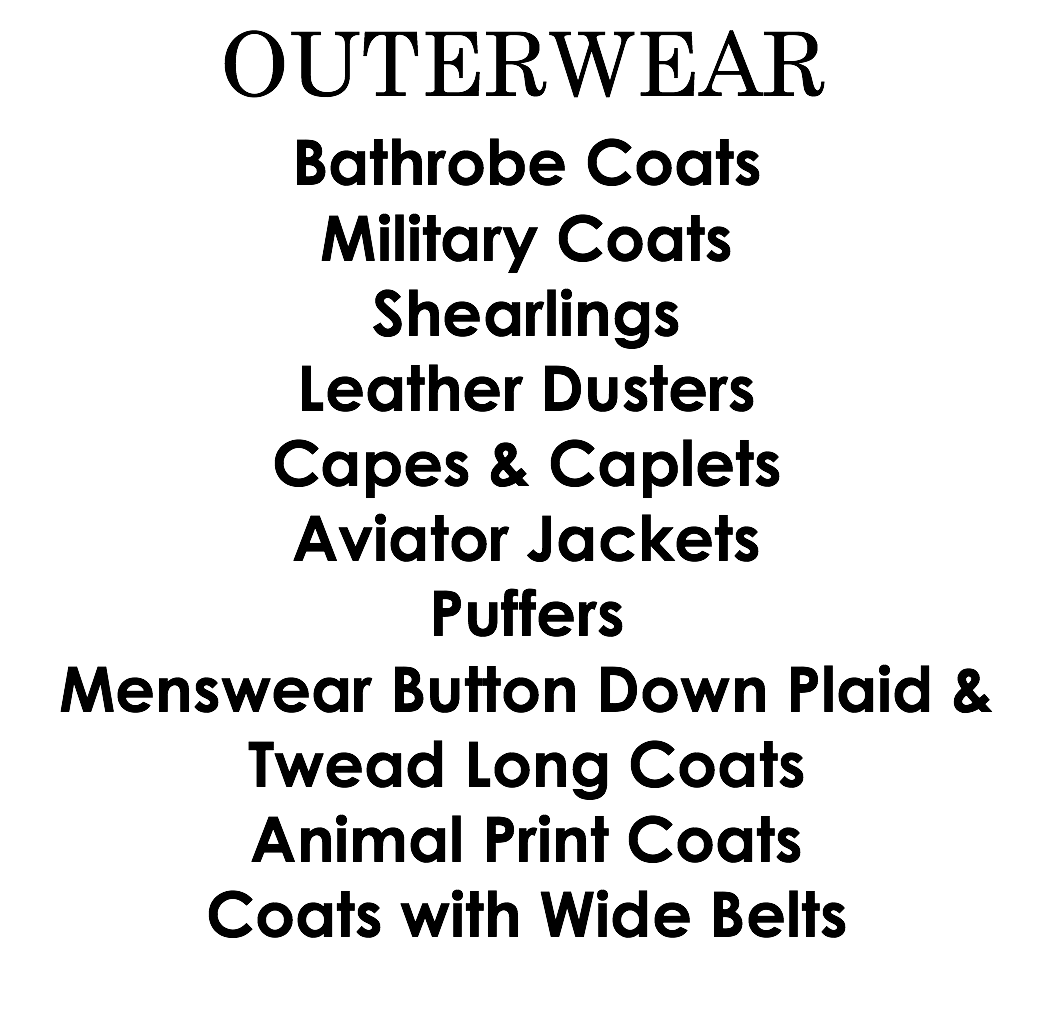 Conway Image Consulting Fall 15/ Winter 16 Outerwear Trends