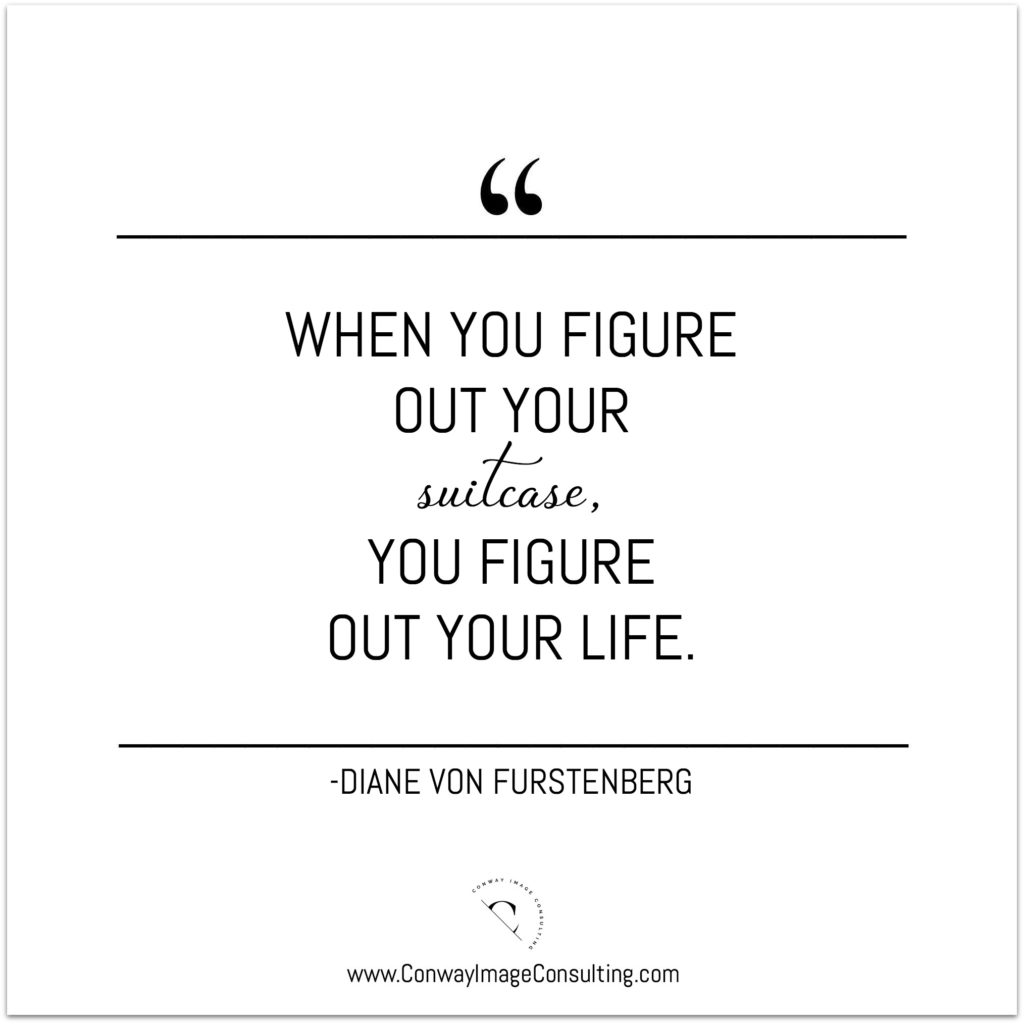 Travel Packing Quote by Diane Von Furstenberg