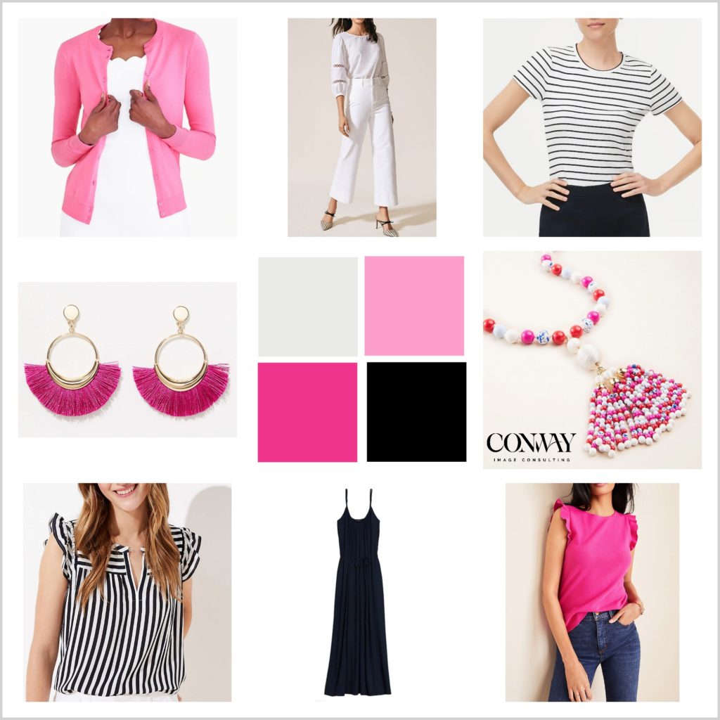 These items were included in an online shopping catalog for one of my clients.  All of the elements are included to create interest and dimension to her work and casual outfits.
